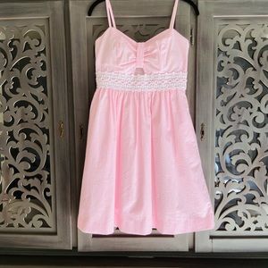 Lilly Pulitzer pink white Katlynn seersucker dress 2